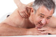 Senior man at the massage