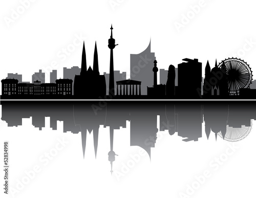 Vector: vienna skyline vienna skyline