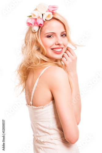 Photo: attraktive junge blonde Frau attraktive junge blonde Frau