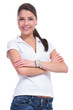 casual woman with arms crossed