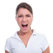Casual Woman Yelling