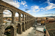 Foto: The famous ancient aqueduct in Segovia, Castilla y Leon, Spain The famous ancient aqueduct in Segovia, Castilla y Leon, Spain