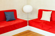 modern interior, living room, detail couches