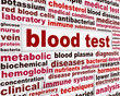 Blood test medical examination design