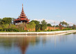 bastion at of the wall surrounding Mandalay Palace