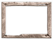 Ein alter, kaputter Holzrahmen, marode
