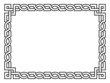 Roman style black ornamental decorative frame