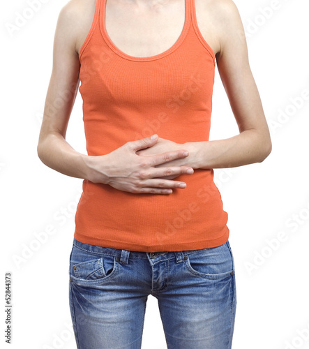 Photo: Pain in the belly of a woman Pain in the belly of a woman