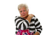 Seniorin mit Nackenschmerzen