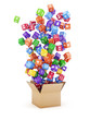 box with cloud application icons