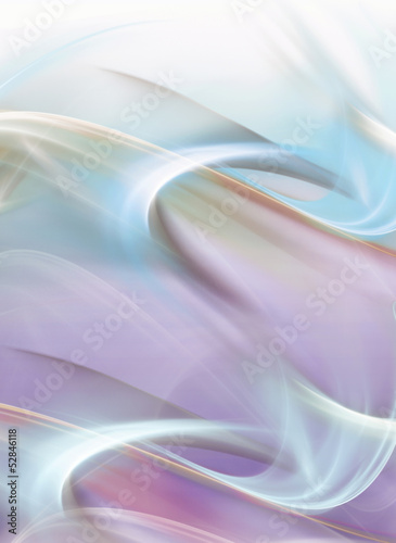 Illustration: Abstract gentle pink and light blue waves Abstract gentle pink and light blue waves
