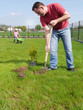 Photo: Dad and daughter gardening Dad and daughter gardening