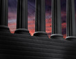 Illustration: Säule Abendrot Säule Abendrot