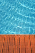 Terrasse en bord de piscine