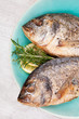Grilled fish background.