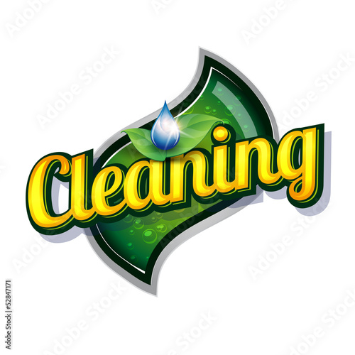 Vector: Cleaning service - vintage sign Cleaning service - vintage sign