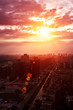 Modern city, a busy overpass