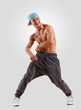 Photo: young man dancing hip hop young man dancing hip hop