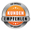 5 Star Button orange KUNDEN EMPFEHLEN TA TA