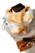 Photo: Croissants with pieces chocolate Croissants with pieces chocolate