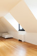 interior, beautiful loft, hardwood floor, view single bed