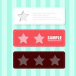 label with star