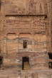 The Silk Tomb  in nabatean city of  petra jordan