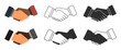 Handshake icon vector illustration