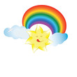 illustration merry sun