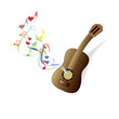 classical guitar brown