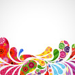 Floral and ornamental item background.