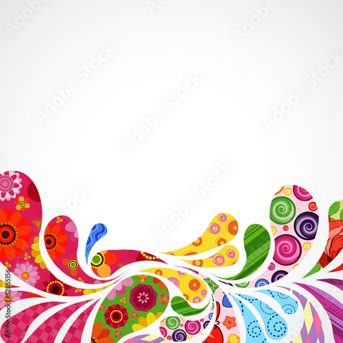 Vector: Floral and ornamental item background. Floral and ornamental item background.