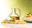 Macaroni with tomatoes  parmesan and basil
