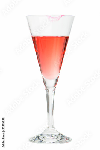 Photo: Lippenstift am Sektglas Lippenstift am Sektglas