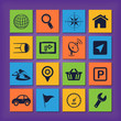 GPS navigation icons