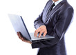 Businessman with a laptop.