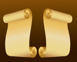 Background with old papers. Vector