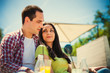 Photo: couple outdoor cafe couple outdoor cafe