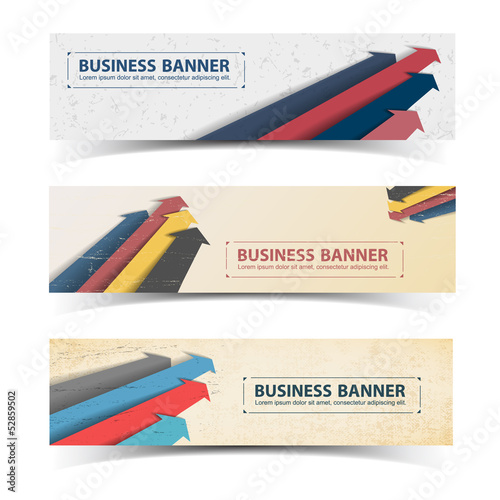 Vector: Business concept banners set Business concept banners set