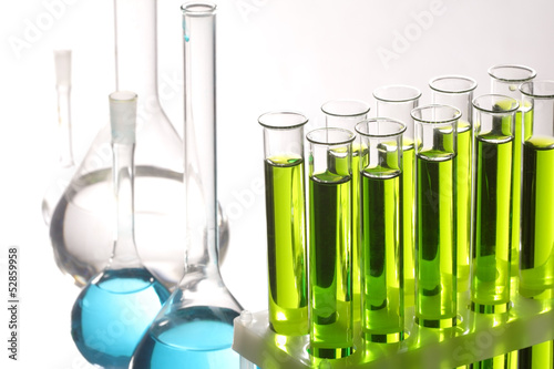 Photo: test tubes on white test tubes on white