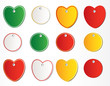 Hearts stickers