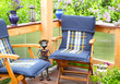 Relaxen auf der Terrasse im Mai