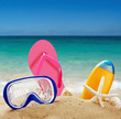 Beach Accessories In The Sand ...