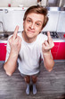 Middle finger gesture