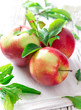 Fresh red apples