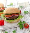 Delicious hamburgers
