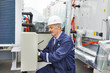 Photo: Senior adult electrician engineer worker Senior adult electrician engineer worker