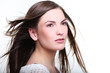 portrait lange haare im wind