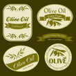 Olive oil vintage labels