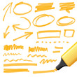 one click change color - vector highlighter elements